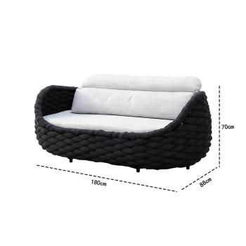 Muxing Outdoor-Sofa-Set – mit Couchtisch, 2 Dreisitzern & 2 Einzelsesseln, wetter- und sonnenschutzbeständig, ideal für Garten, Terrasse und Balkon