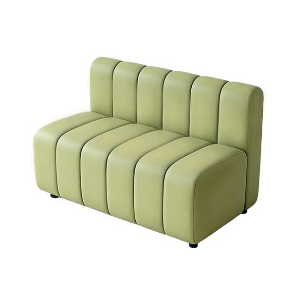 Muxing Gewerbesofa Gastro-Sofa Sitzbank, gepolsterte Restaurantbank für Café Bar Bistro Hotel Empfangsbereich, Hellgrün, 120 × 70 × 80 cm 【1076】