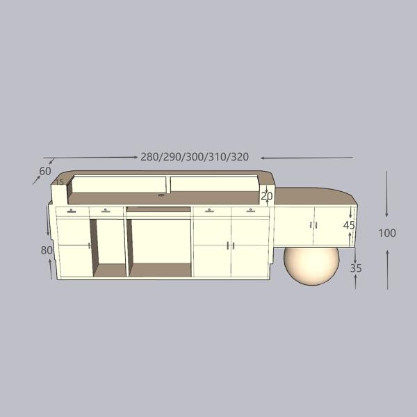 Muxing Kassentresen für Geschäfte, Empfangstresen für Modeboutiquen, Firmentheke, Empfangstheke, Firmen-Rezeptionstresen