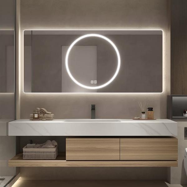 Muxing Waschbecken mit schublade Ablage Waschtisch LED Spiegel Badezimmerspüle 【RW2032-K】