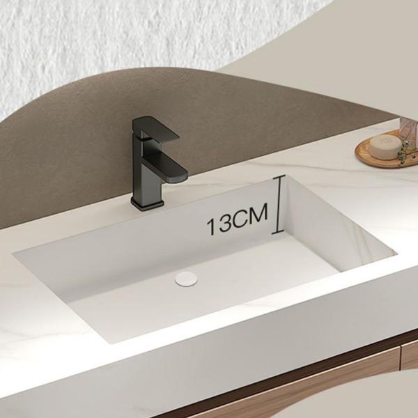 Muxing Waschbecken mit schublade Ablage Waschtisch LED Spiegel Badezimmerspüle【YT2032-K】