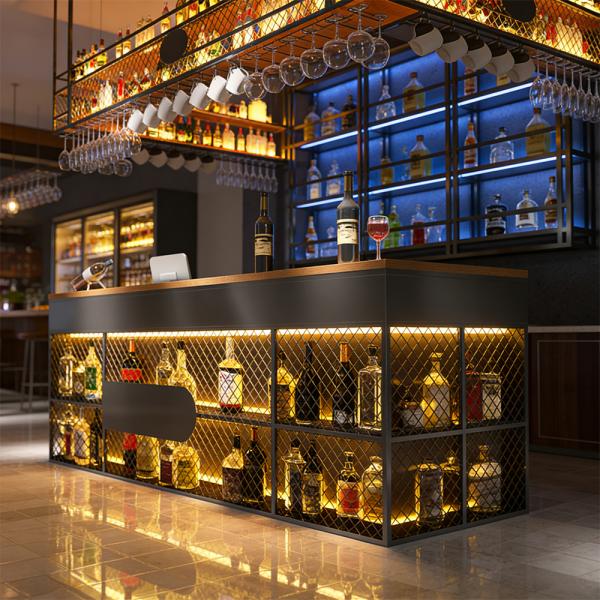 Muxing Maßanfertigung Bartisch Bar Theke Kasse Tresen Eisenkunst Rezeption Empfangstheke【TWWW】