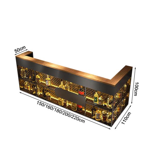 Muxing Maßanfertigung Bartisch Bar Theke Kasse Tresen Eisenkunst Rezeption Empfangstheke【TWWW】