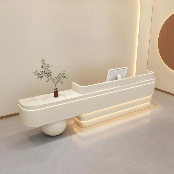 Muxing Kassentresen für Geschäfte, Empfangstresen für Modeboutiquen, Firmentheke, Empfangstheke, Firmen-Rezeptionstresen