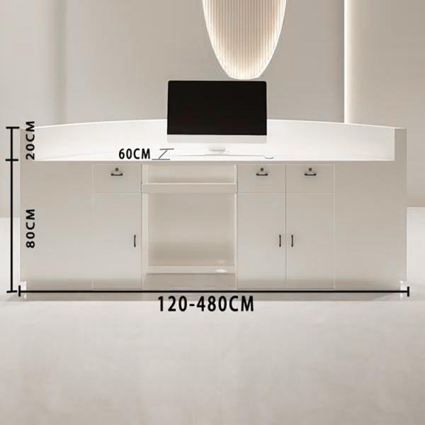 Muxing Empfangstheke Theke geschwungene Tresen Kasse Empfangstresen