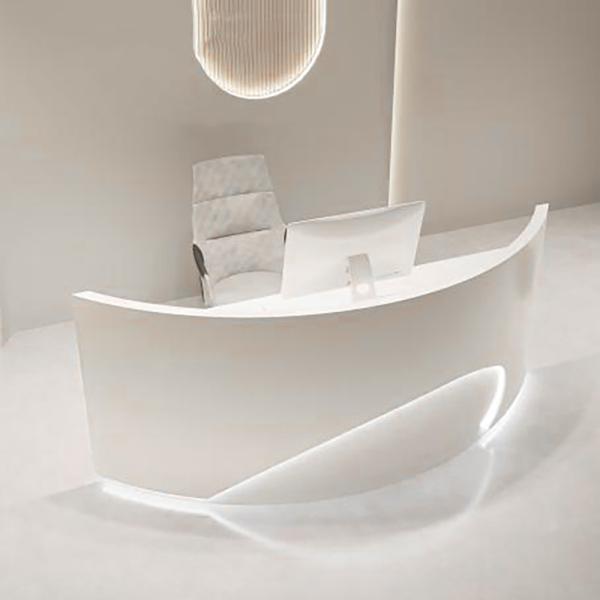 Muxing Empfangstheke Theke geschwungene Tresen Kasse Empfangstresen