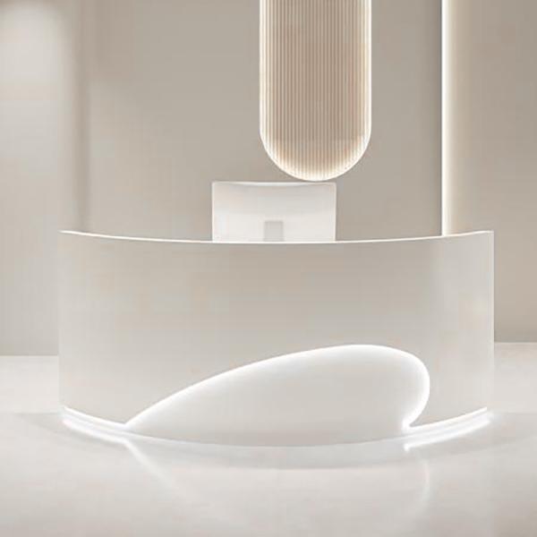 Muxing Empfangstheke Theke geschwungene Tresen Kasse Empfangstresen