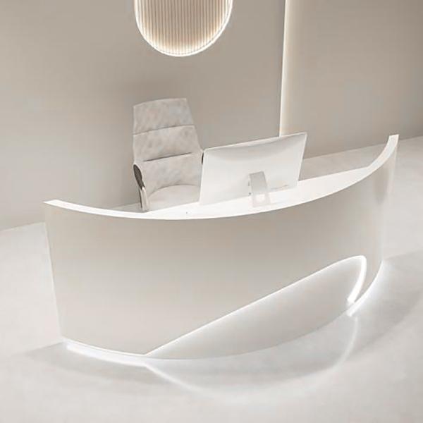 Muxing Empfangstheke Theke geschwungene Tresen Kasse Empfangstresen