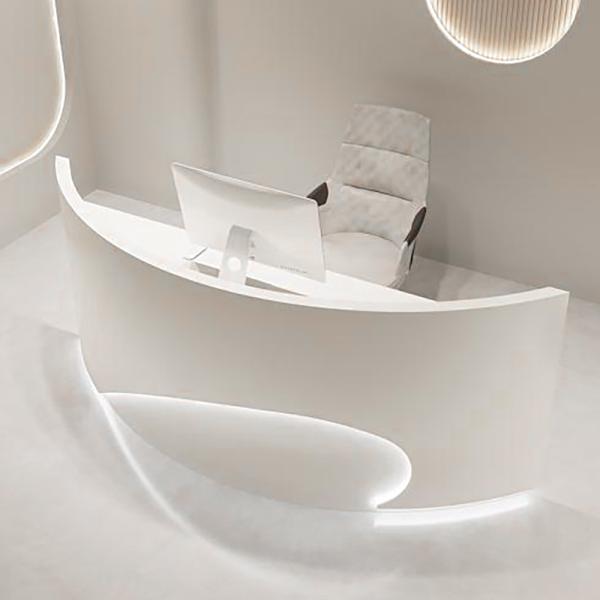 Muxing Empfangstheke Theke geschwungene Tresen Kasse Empfangstresen