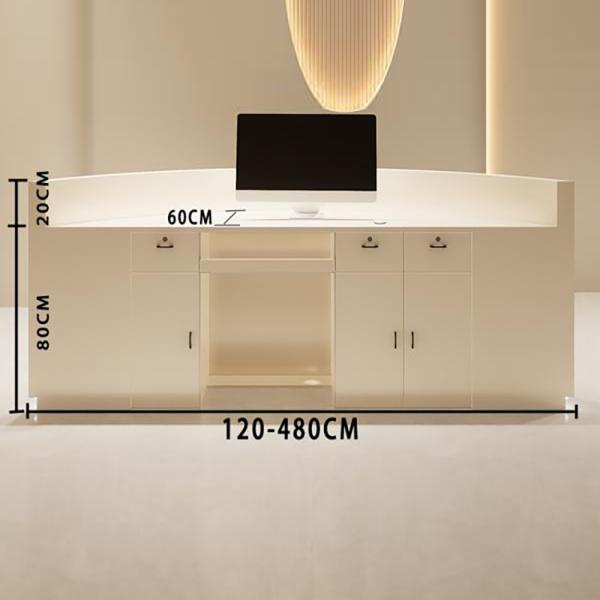 Muxing Empfangstheke Theke geschwungene Tresen Kasse Empfangstresen