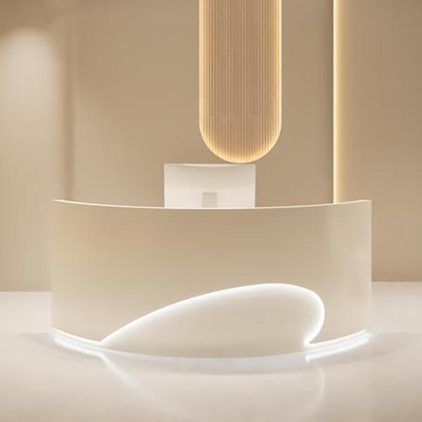 Muxing Empfangstheke Theke geschwungene Tresen Kasse Empfangstresen