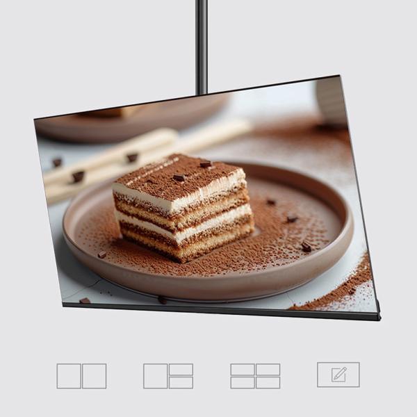 Muxing Digitales Werbedisplay Kundenstopper, mit automatischem Media Player, Gewerbliche Nutzung Hängender Werbemonitor