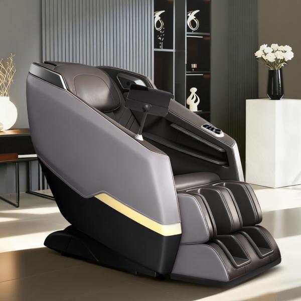 Muxing Massagesessel, Zero-Gravity Liegesessel, Tiefenmassage, mit Heizfunktion, Vollmassage, Bluetooth SL Schienen L140×B73×H106cm /A001/