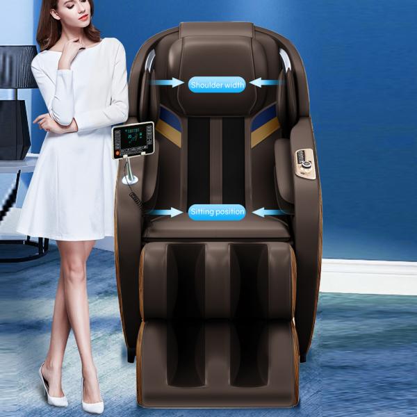 Muxing 3D Massagesessel, MECHANICAL HANDS Wärmefunktion, Shiatsu, Zero Gravity, Bluetooth SL Schienen A32