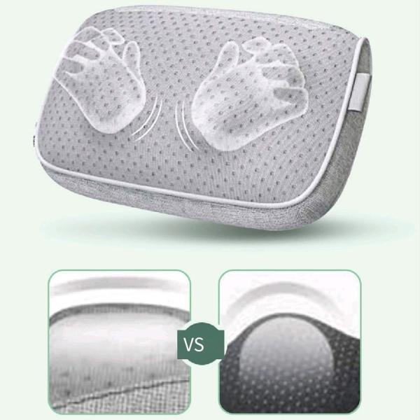 Muxing Elektrisches Massagegerät mit Heizfunktion, 3-stufig einstellbar, bidirektional, für Nacken, Rücken, Schultern und Beine grau A94