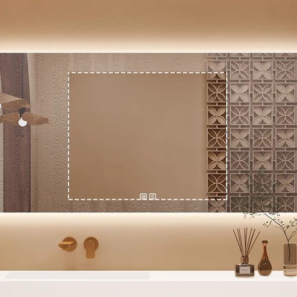 Muxing Waschbecken-Set Waschtisch Moderner Waschbecken-Unterschrank LED Spiegel mit Schublade 【C152】