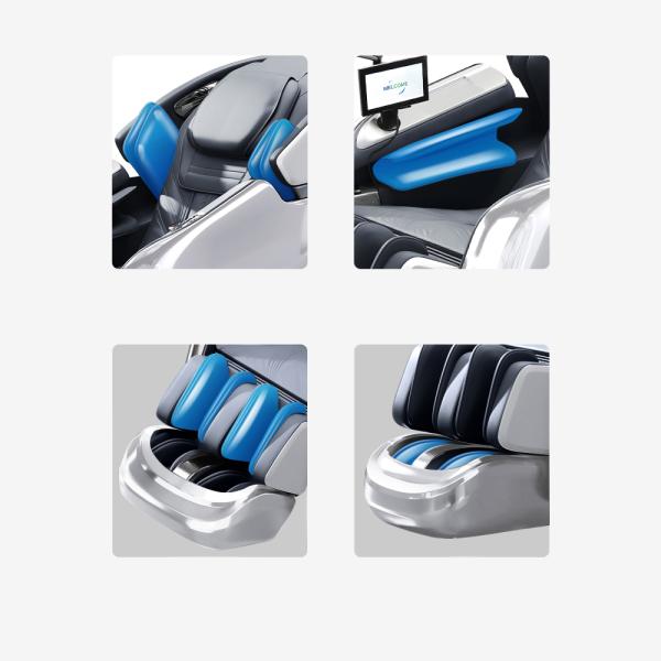 MuXing 4D Ganzkörper Massagesessel, Mit Heizfunktion, Tiefenmassage, für den ganzen Körper geeignet, Bluetooth SL Schienen