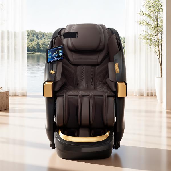 Muxing Massagesessel,Massagestuhl Zero Gravity für Ganzkörper, mit Heizung, SL Track,Thai Stretch Massagestuhl, Bluetooth 3D Surround Musik【GH-L001】
