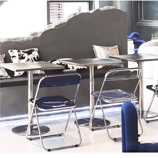 Muxing Gastronomiemöbel Bar Cafe Edelstahl Gastronomietisch Kleiner Rundtisch Esstisch Bistrotisch runder Tisch