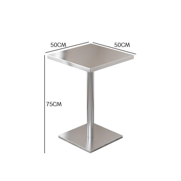 Muxing Gastronomiemöbel Bar Cafe Edelstahl Gastronomietisch Kleiner Rundtisch Esstisch Bistrotisch runder Tisch