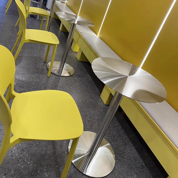 MuXing Gastronomiemöbel Edelstahl Bar Cafe Gewerblicher Bistrotisch