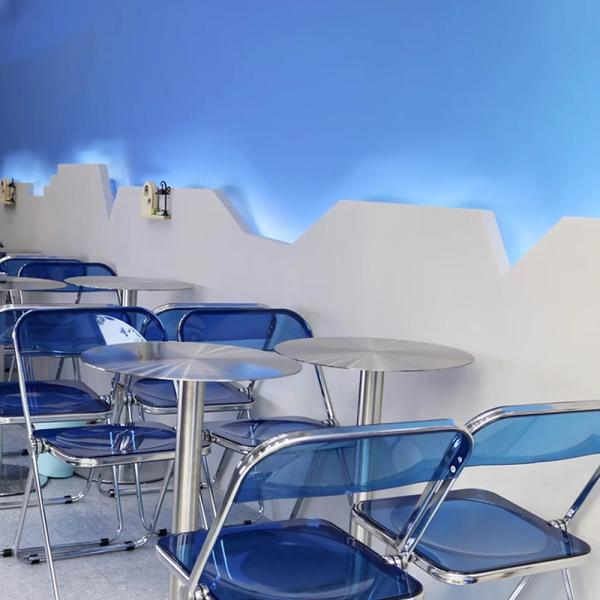 MuXing Gastronomiemöbel Edelstahl Bar Cafe Gewerblicher Bistrotisch