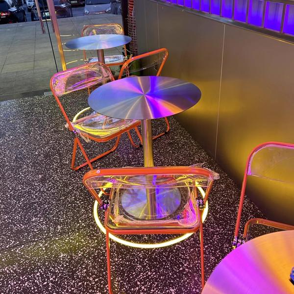 MuXing Gastronomiemöbel Edelstahl Bar Cafe Gewerblicher Bistrotisch