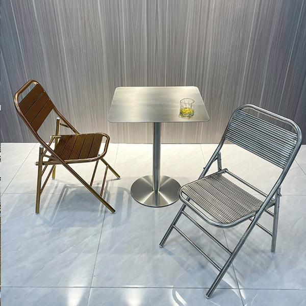 MuXing Gastronomiemöbel Edelstahl Bar Cafe Gewerblicher Bistrotisch