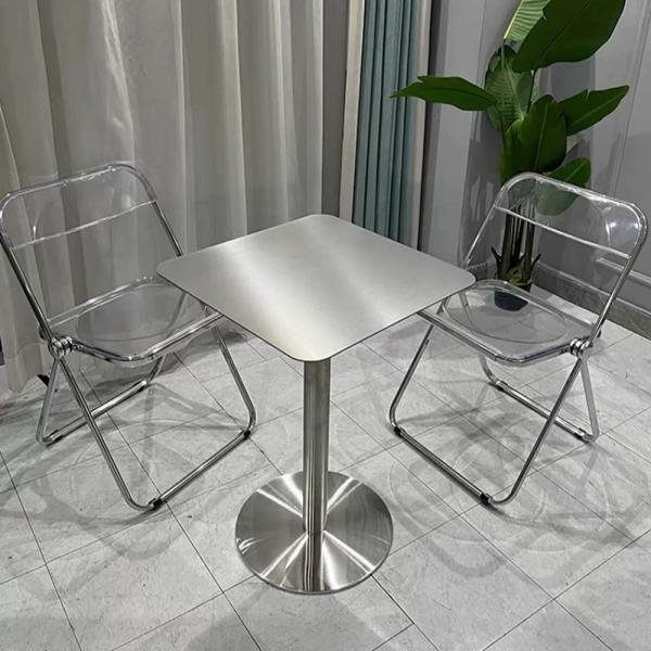 MuXing Gastronomiemöbel Edelstahl Bar Cafe Gewerblicher Bistrotisch