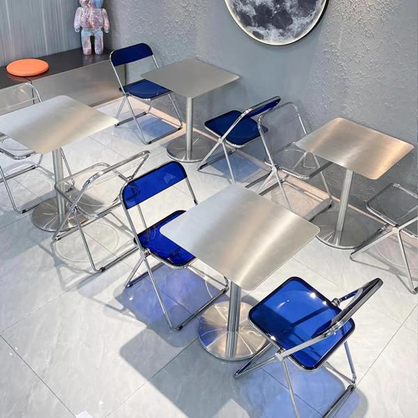 MuXing Gastronomiemöbel Edelstahl Bar Cafe Gewerblicher Bistrotisch