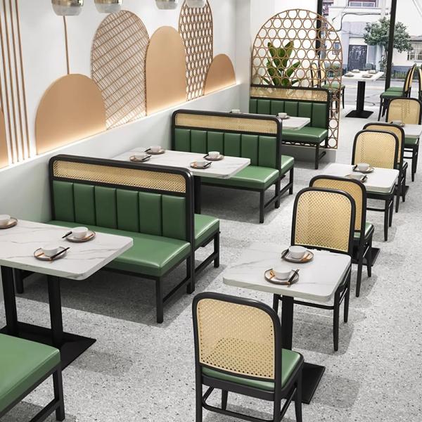 Muxing Gastronomiemöbel Cafe Bar Restaurants Einrichtung WeißerDesktop SchwarzeTischbeine Quadratischer Bistrotisch Tisch120*60*75CM