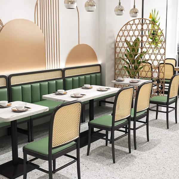 Muxing Gastronomiemöbel Cafe Bar Restaurants Einrichtung WeißerDesktop SchwarzeTischbeine Quadratischer Bistrotisch Tisch120*60*75CM