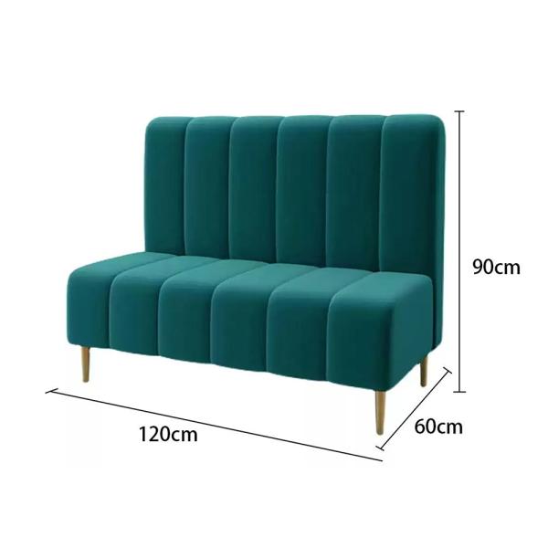 Muxing  Sitzbank mit Rückenlehne Restaurant-Sitzbank Café-Sitzbank Hochlehner-Barbank Dunkelgrün 120×60×90 cm 【KZ-R52】