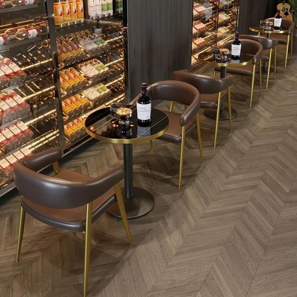 Muxing Gastronomiemöbel Cafe Bar Restaurants Hotel Einrichtung Tisch Bistrotisch JBHT Schwarz gold