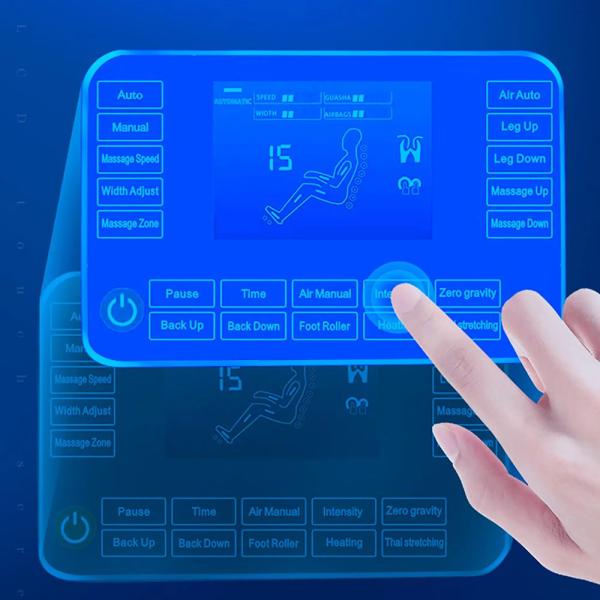 Muxing Massage Stuhl Massagesessel mit Klopfen Kneten Luft-Massage-System 3D Hi-Fi Bluetooth A53L