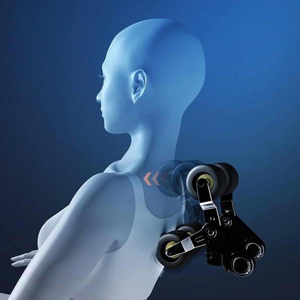 Muxing Massage Stuhl Massagesessel mit Klopfen Kneten Luft-Massage-System 3D Hi-Fi Bluetooth A53L