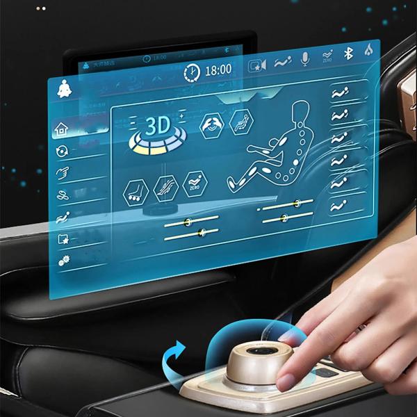 Muxing 3D Massagesessel,  Wärmefunktion,Zero Gravity, Bluetooth SL Schienen GH988