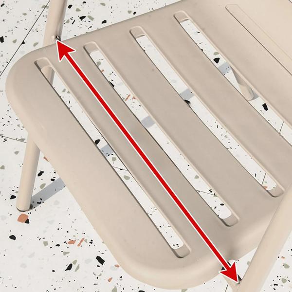 MuXing 5-teiliges Gartenmöbel-Set – 4 Einzelsessel, 1 Tisch, Outdoormöbel, Terrassenmöbel, Essgruppe für den Garten Witterungsbeständig Beige L80cm /KLNZY80/