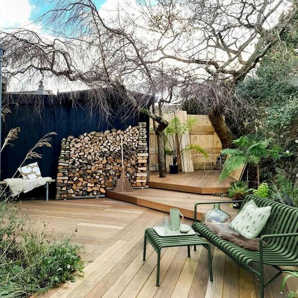 MuXing Outdoor Gartenstuhl aus Eisen – Wetterfest & Robust – Stuhl für Balkon, Terrasse & Café – Garten sessel Dunkelgrün