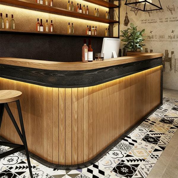 Muxing Maßanfertigung Bartheke Empfangstheke Empfangstresen Bartisch Ladentheke Verkaufstheke Kassentheke Theke /Muhei/