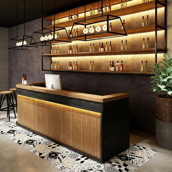 Muxing Maßanfertigung Bartheke Empfangstheke Empfangstresen Bartisch Ladentheke Verkaufstheke Kassentheke Theke /Muhei/